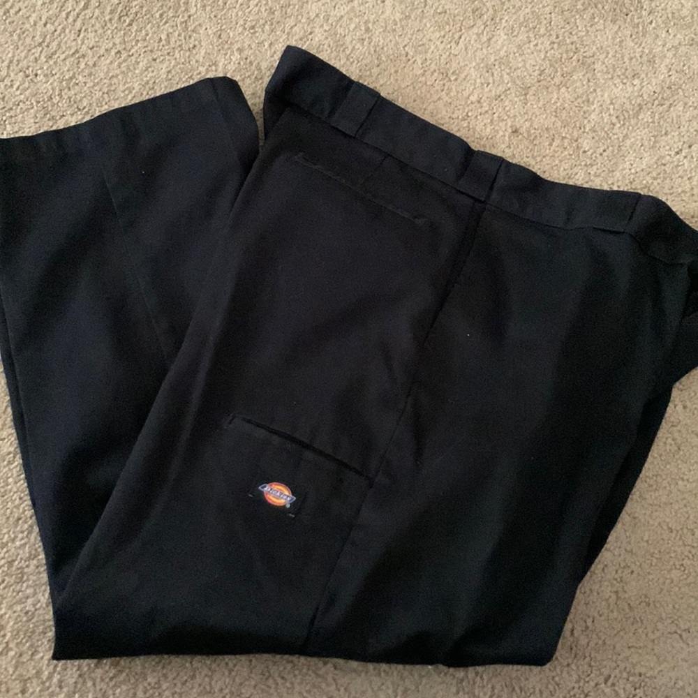 Dickies Black Work Pants 42x30 Loose Fit